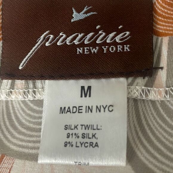 Silk Twill Ruffle Back Tank Top M - Picture 7 of 8